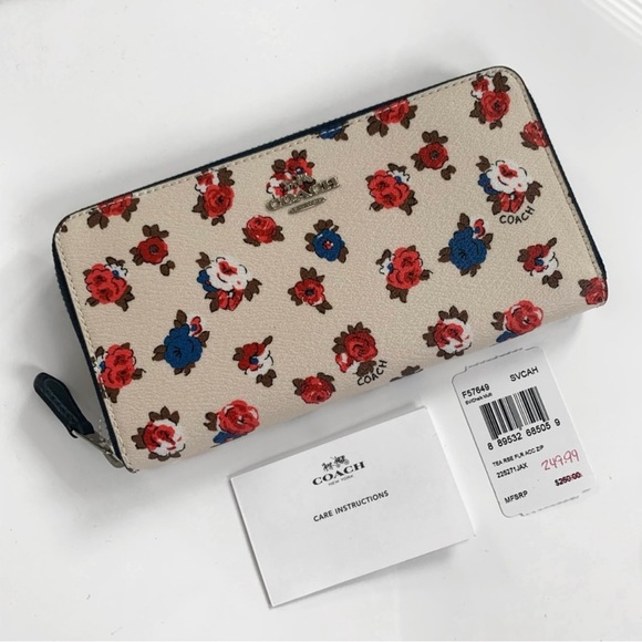 Coach Handbags - COACH | Tea Rose Wallet NWT